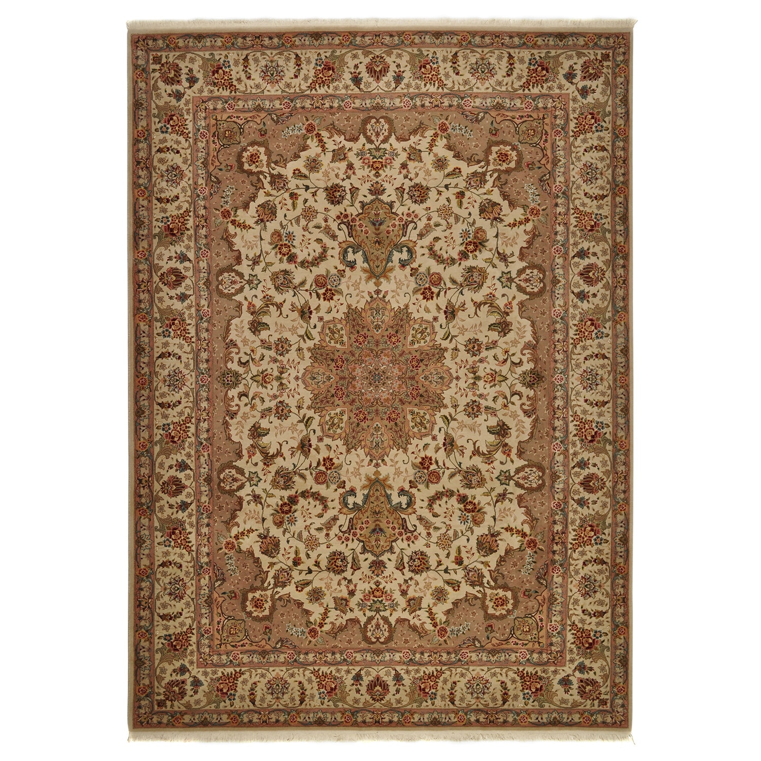 Hand knotted Decorative Kashan Area Rug (86x116)