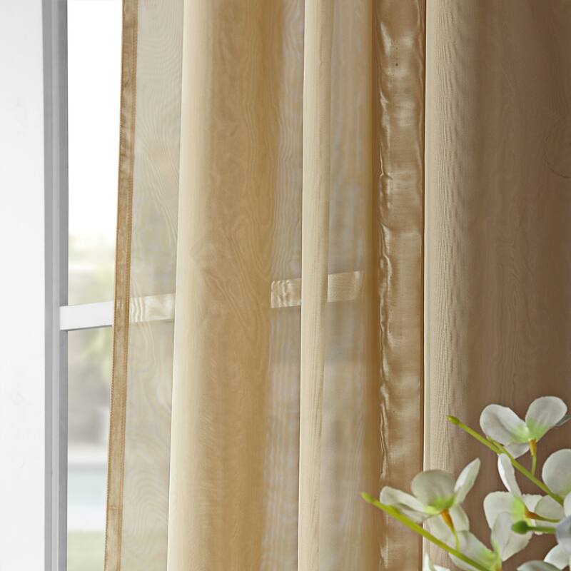 Exclusive Fabrics Signature Double Layer Sheer Curtain Panel (1 Panel)