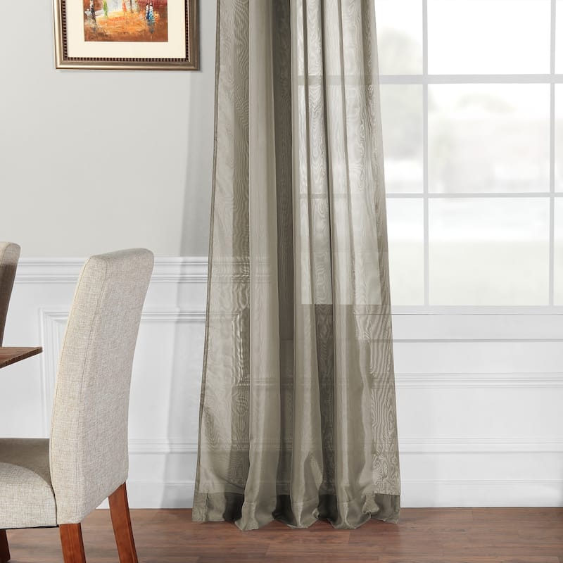 Exclusive Fabrics Signature Double Layer Sheer Curtain Panel (1 Panel)
