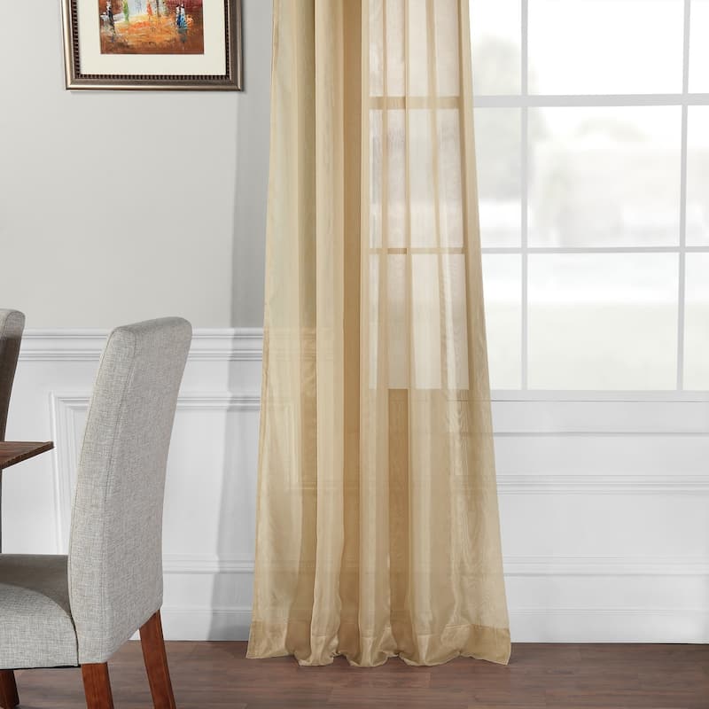 Exclusive Fabrics Signature Double Layer Sheer Curtain Panel (1 Panel)