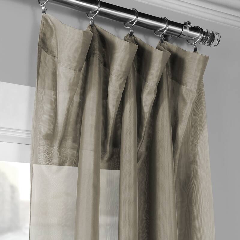 Exclusive Fabrics Signature Double Layer Sheer Curtain Panel (1 Panel)