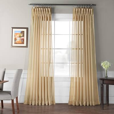 Buy Beige 108 Inches Sheer Curtains Online At Overstock Our