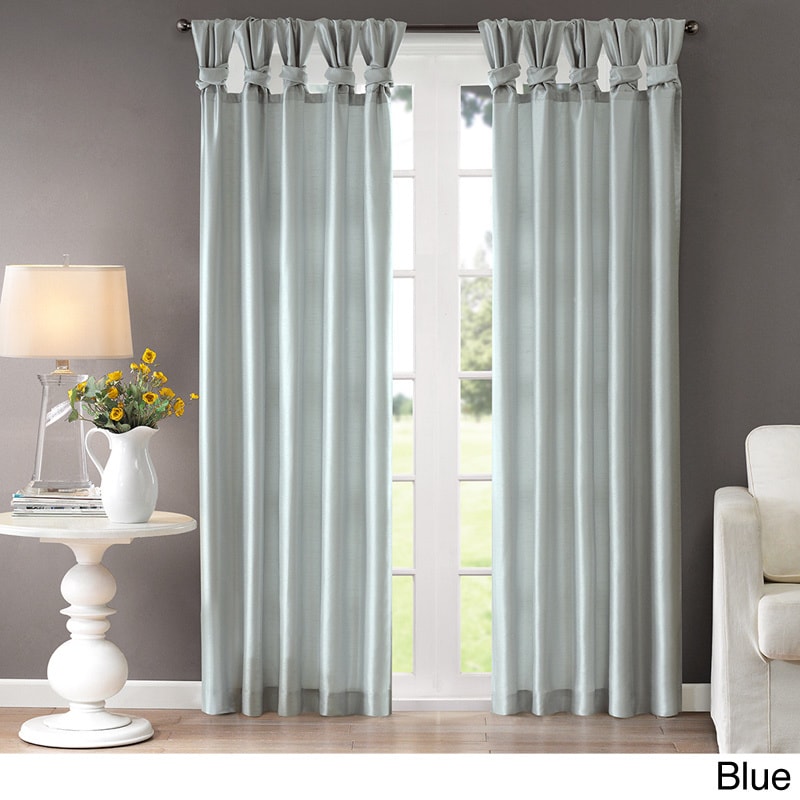 Madison Park Madison Park Natalie Twisted Tab Curtain Panel Blue Size 50 X 84