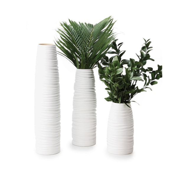 Shop Impulse White Nordic Vases Ships To Canada Overstock