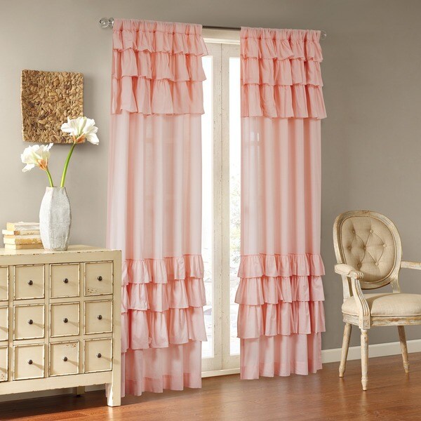 Curtains Drapes Valances 800 Tc Top Bottom Ruffle Curtains 2