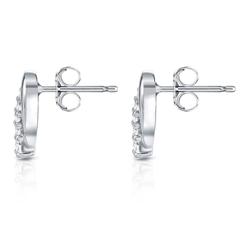 Auriya 14k Gold 1/2ct TDW Diamond Journey Earrings (H-I, SI1-SI2)