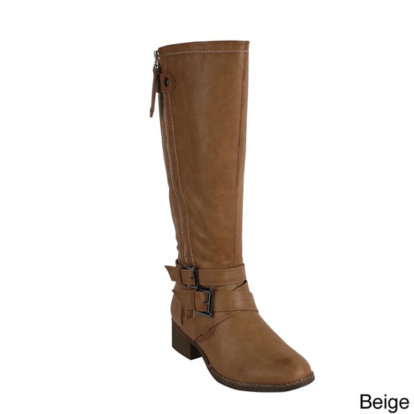 Shop Reneeze GALAXY-1 Women's Side Zip Knee-High Riding Boots - Free ...