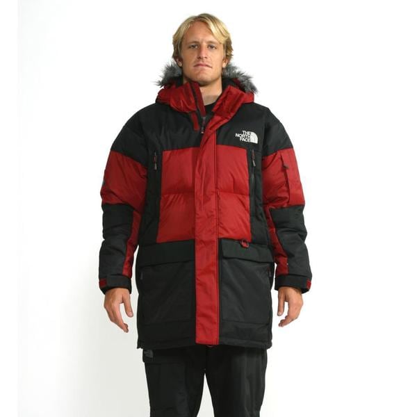 the north face red parka