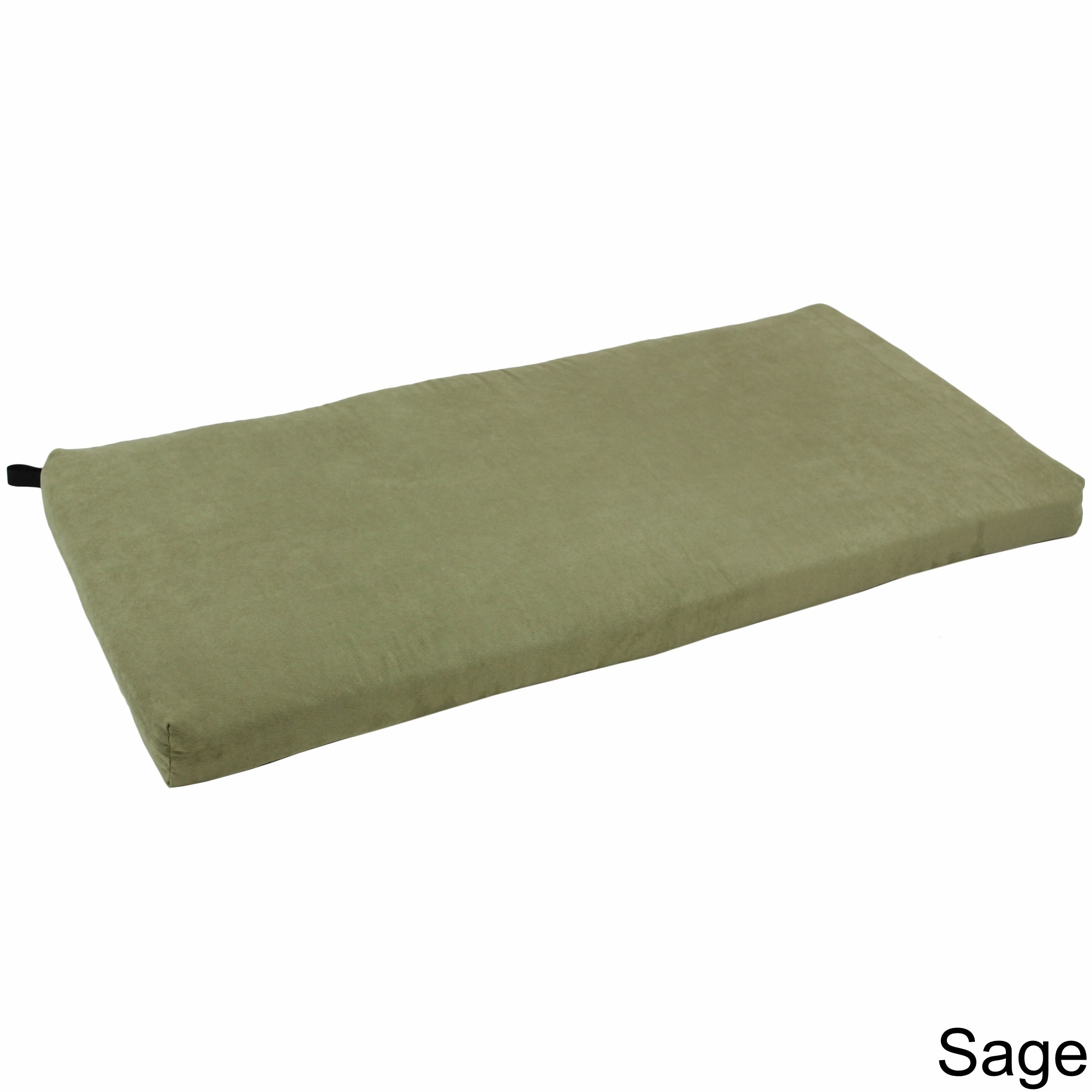 Blazing Needles 42 inch Microsuede Indoor Bench Cushion in Spice