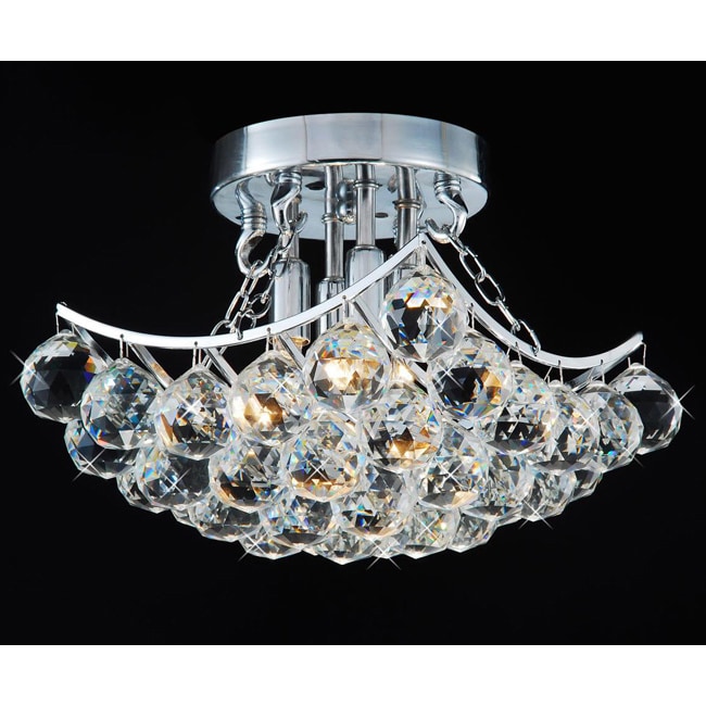 Bowl Crystal Chandelier - Chandeliers For Bedrooms by Overstock.com