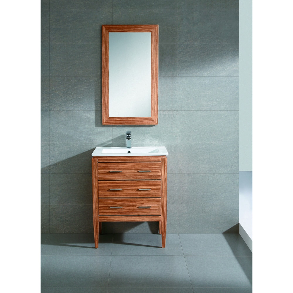 Fine Fixtures Exclusive 24 Plywood Zebra Vanity Set