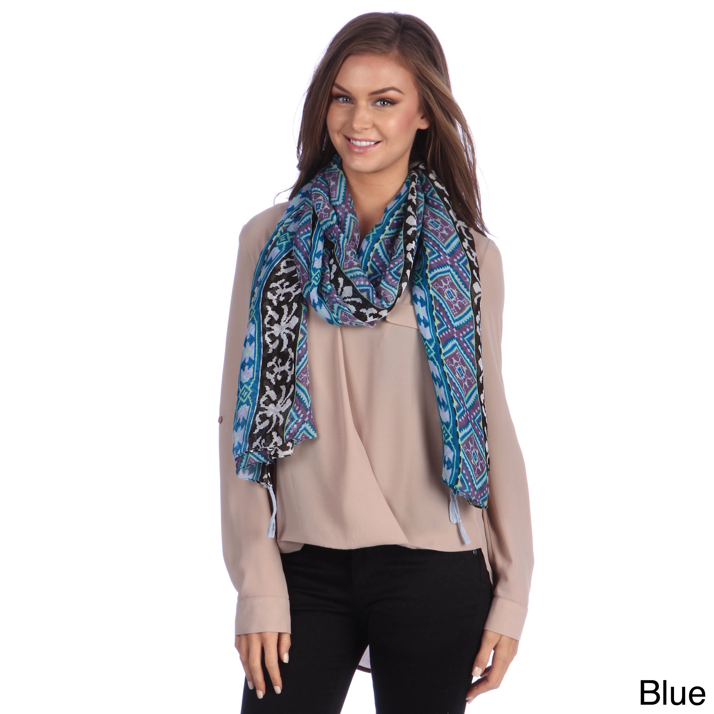 Muk Luks Womens Printed Scarf