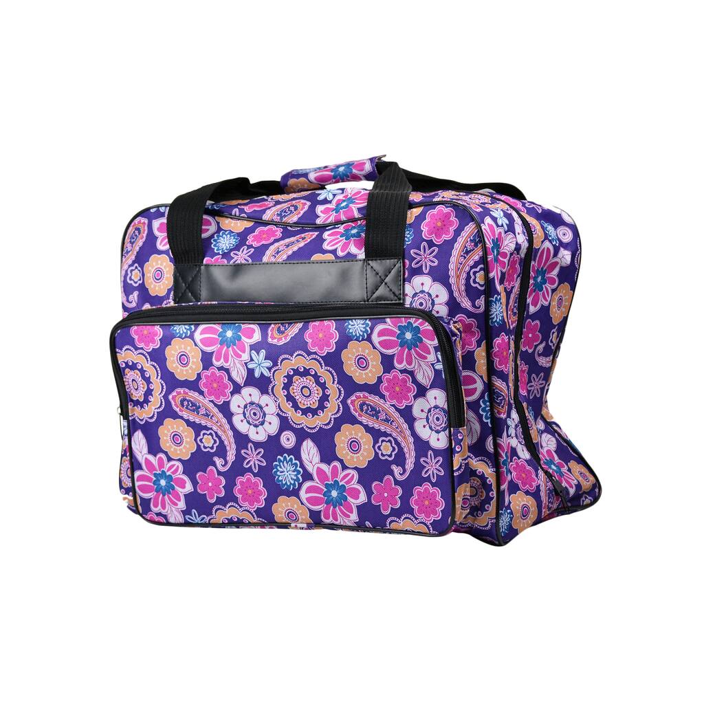 Janome Universal Sewing Machine Durable Canvas Purple Tote Bag - 9'6" x 13'6"