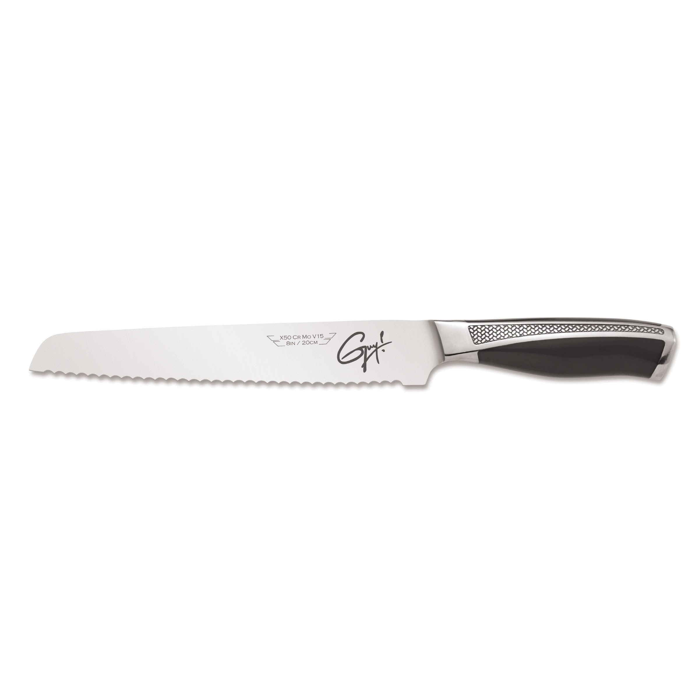 Guy Fieri Signature Black 8 inch Side Tang Bread Knife