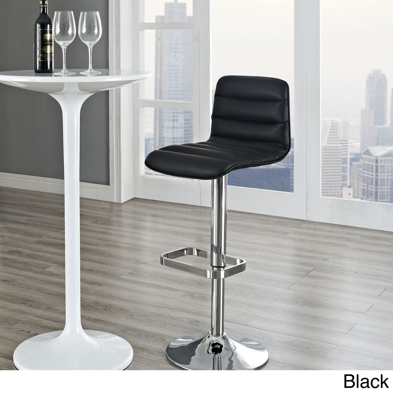 Ripple Black Bar Stool