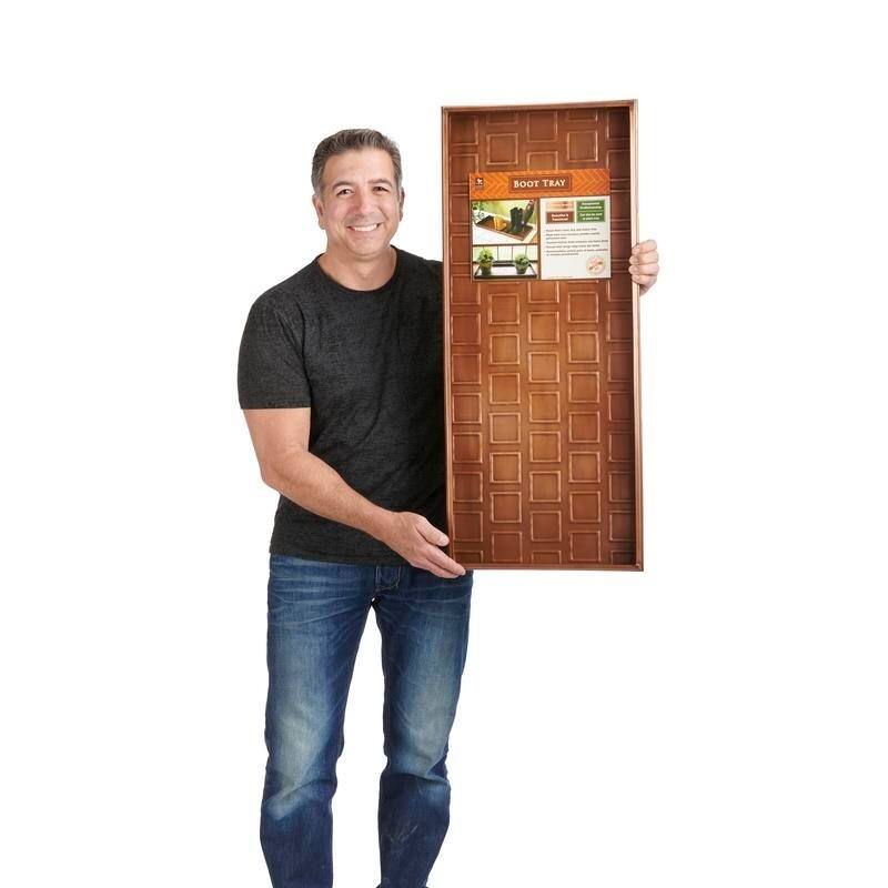 Good Directions Squares Multi-purpose Copper Boot Tray