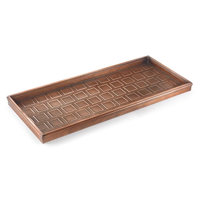 Good Directions Squares Multi-purpose Copper Boot Tray