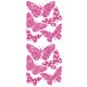 preview thumbnail 3 of 2, Flocked Butterfly Peel and Stick Wall Decals