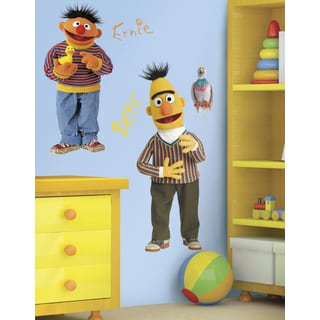 Sesame Street Burt and Ernie Peel and Stick Giant Wall Decal