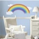 preview thumbnail 1 of 2, Over the Rainbow Peel and Stick Giant Wall Decal