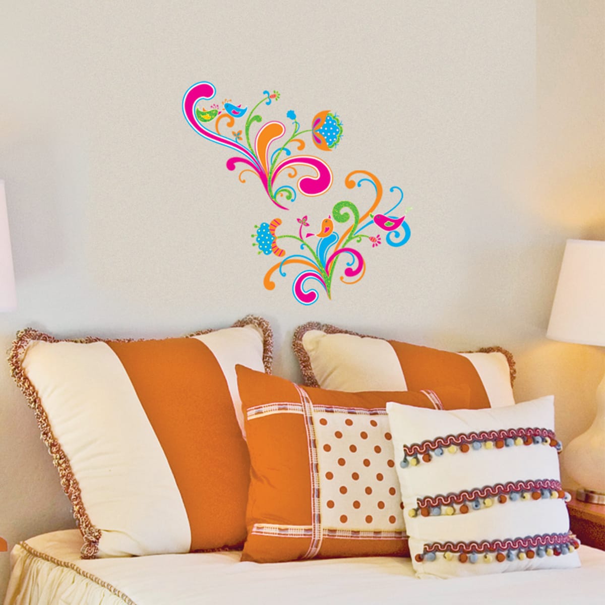 Dcwv Glitter Whimsy Flowers Wall Art