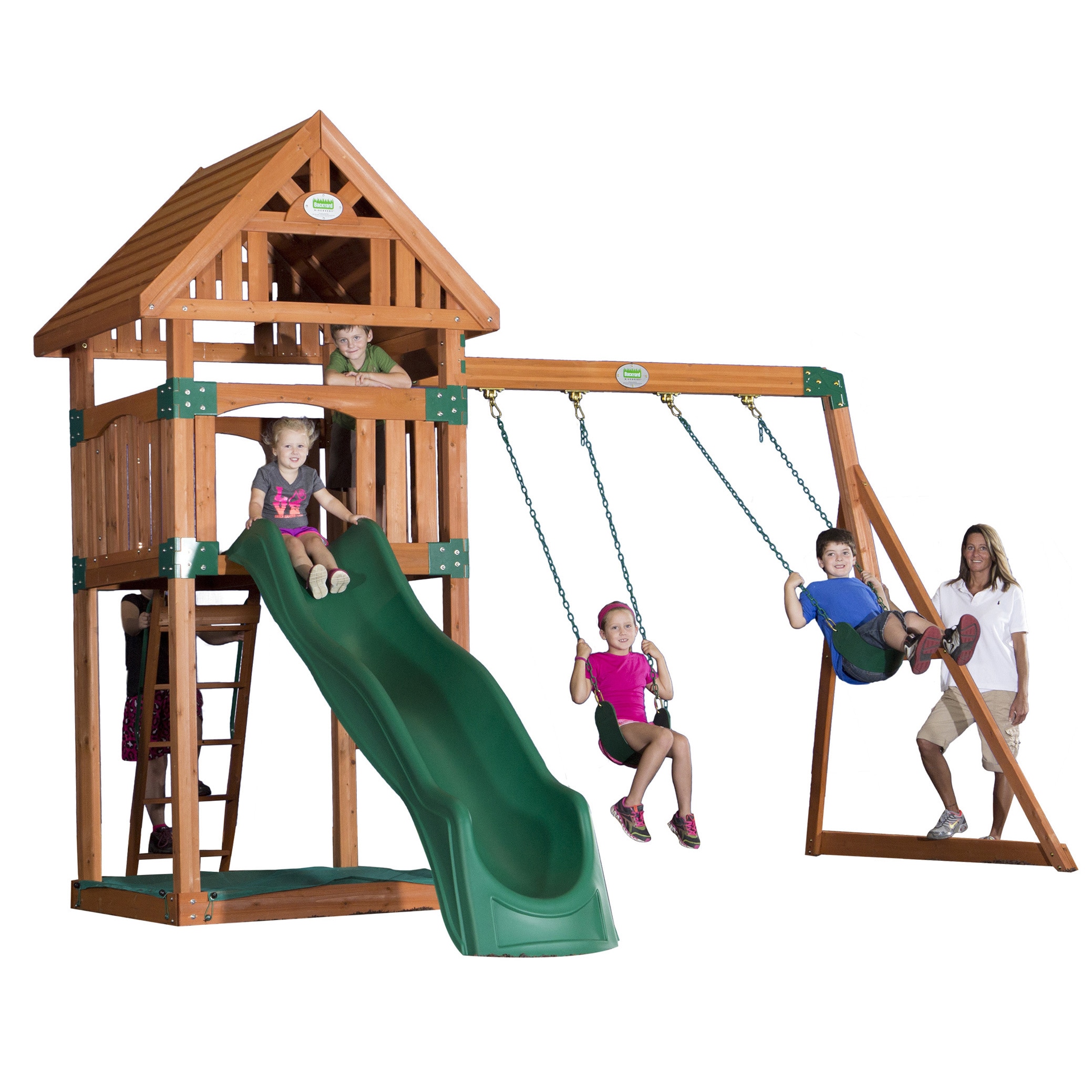 Backyard Discovery Trek All Cedar Swingset