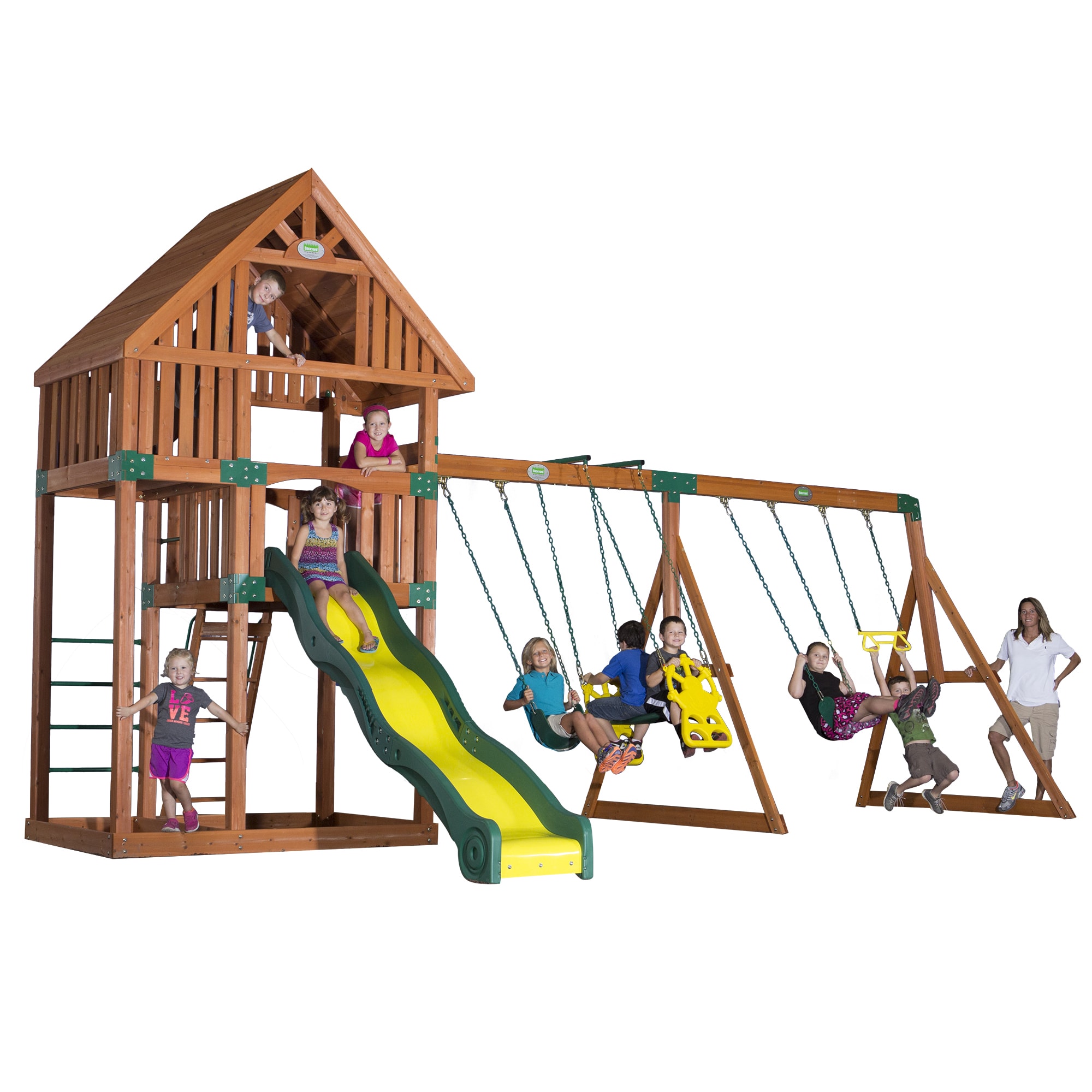 Backyard Discovery Quest All Cedar Swingset