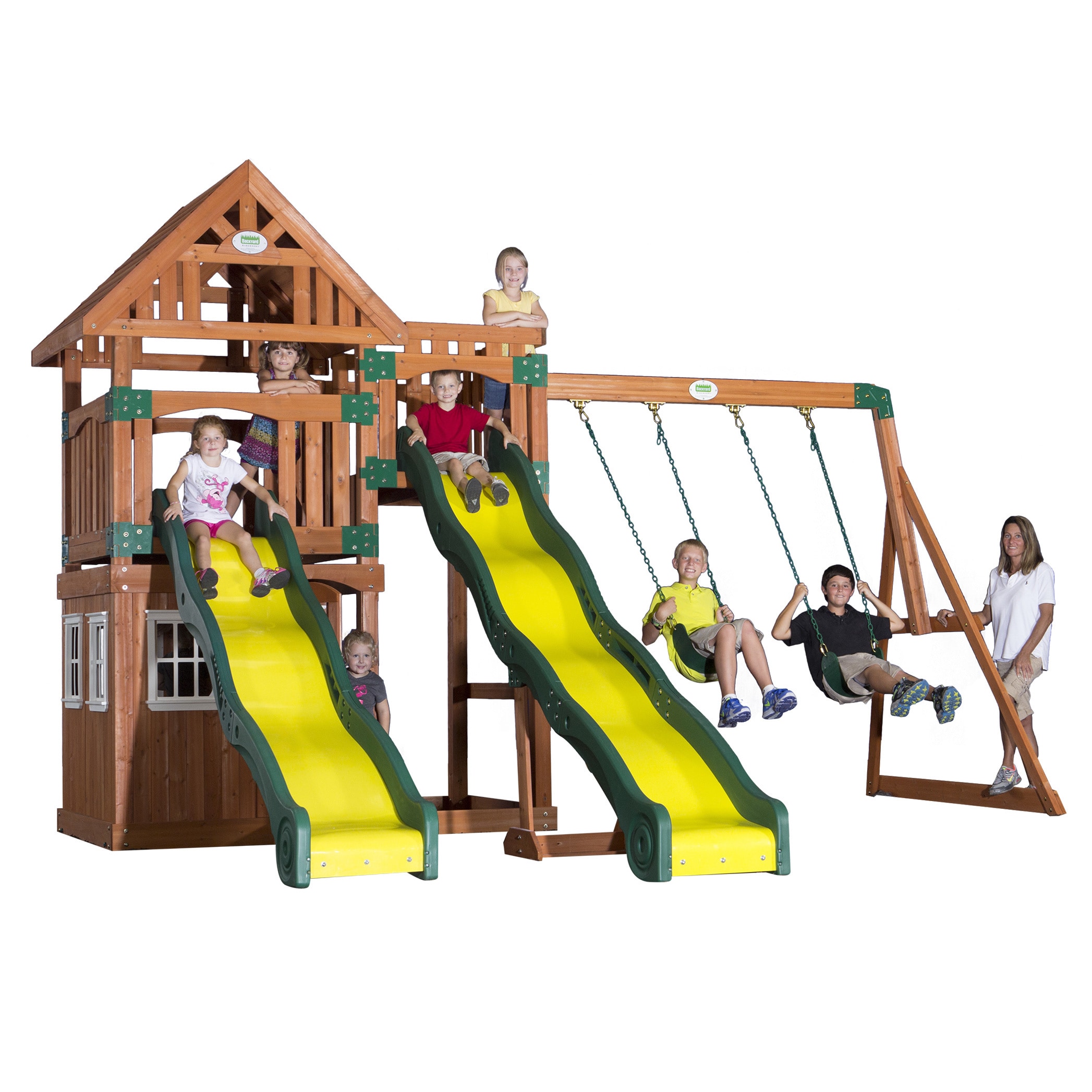 Backyard Discovery Journey All Cedar Swingset