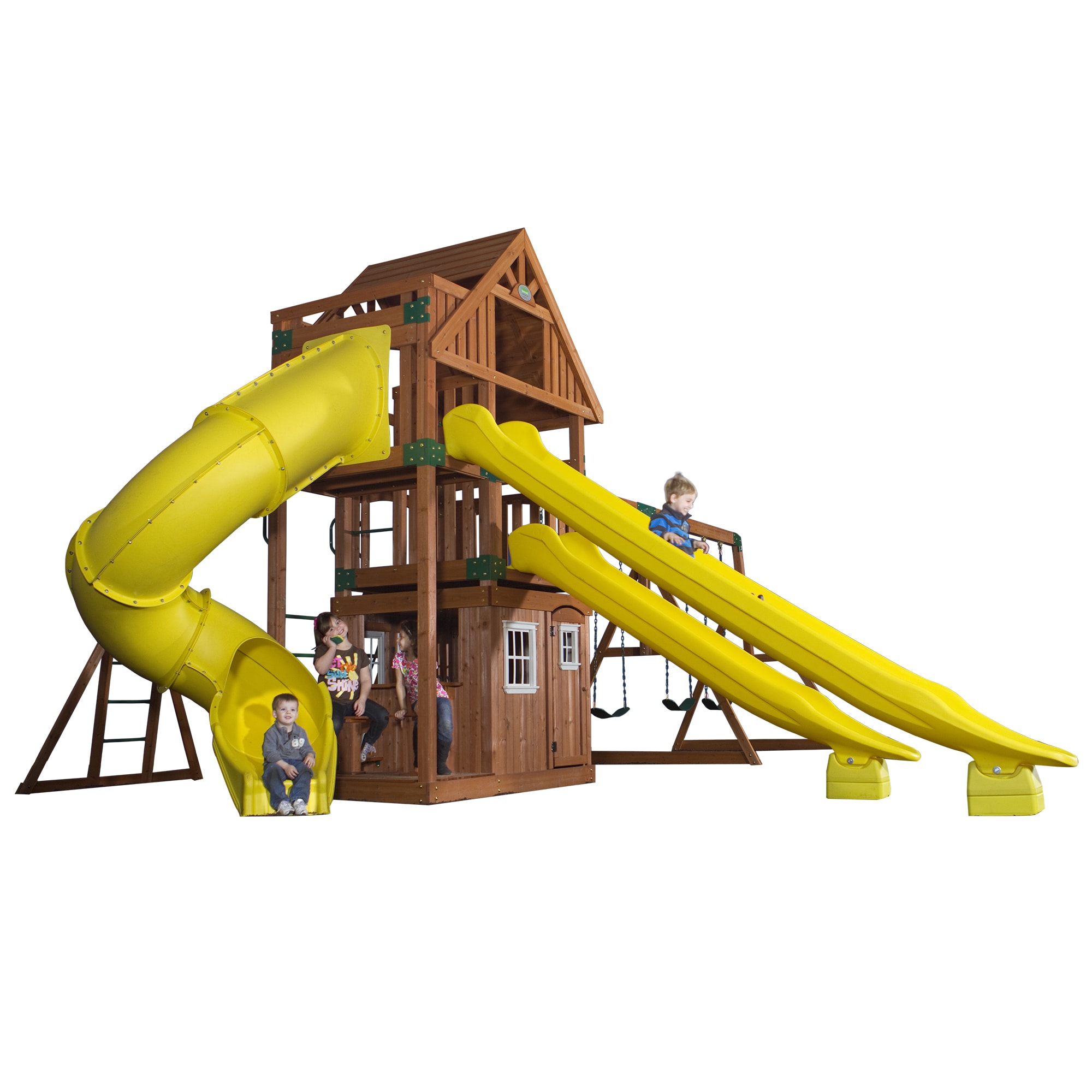 Backyard Discovery Traverse All Cedar Swingset