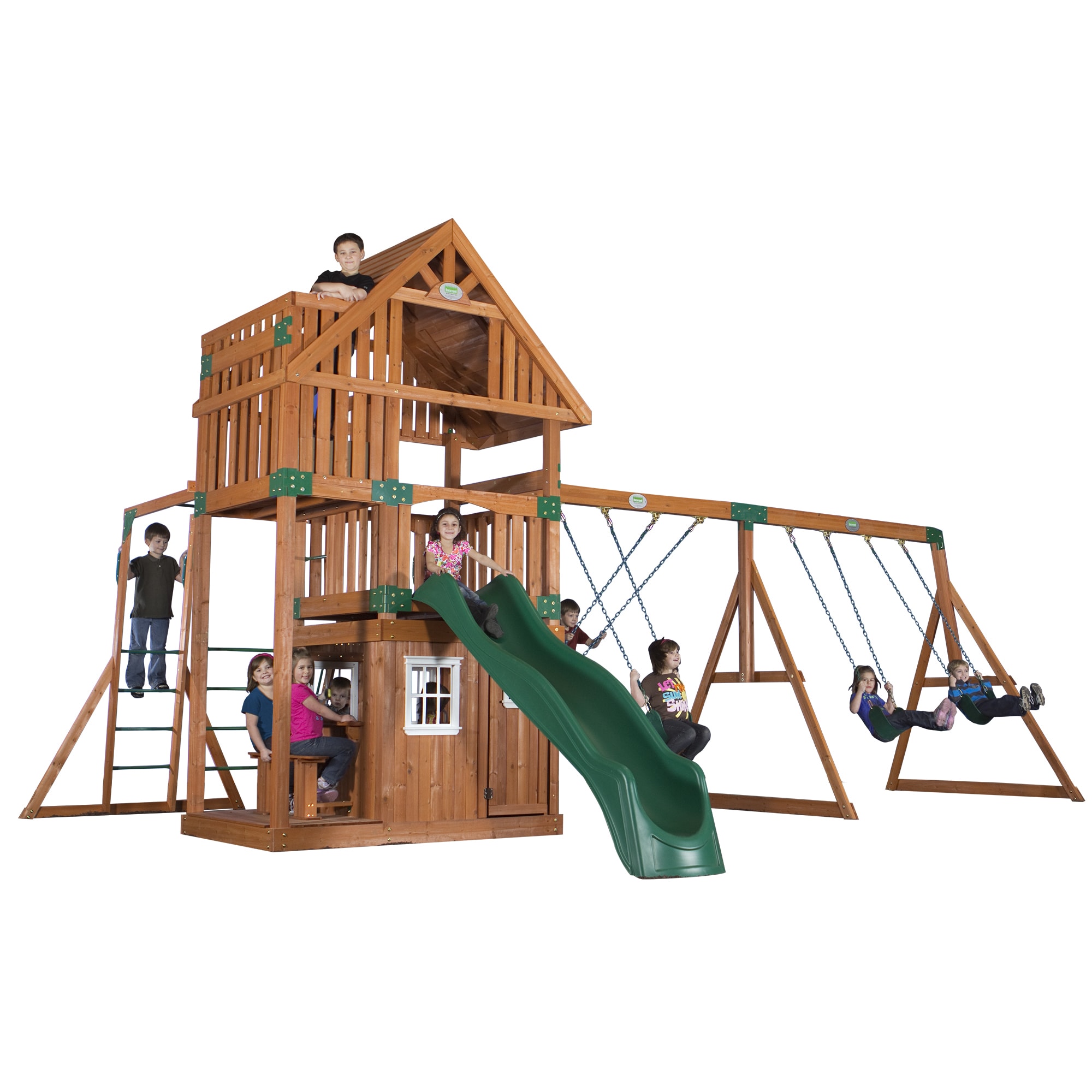 Backyard Discovery Wanderer All Cedar Swingset