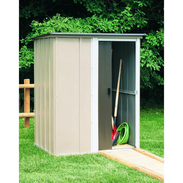 Shop Arrow Brentwood 5 x 4-foot Steel Storage Shed - Free ...