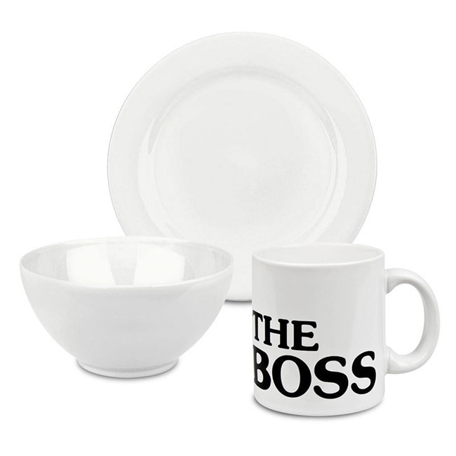 Waechtersbach Boss White 3 piece Breakfast Set