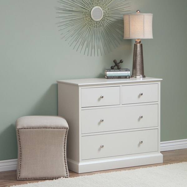 Ashby 4 drawer Dove Light Grey Dresser