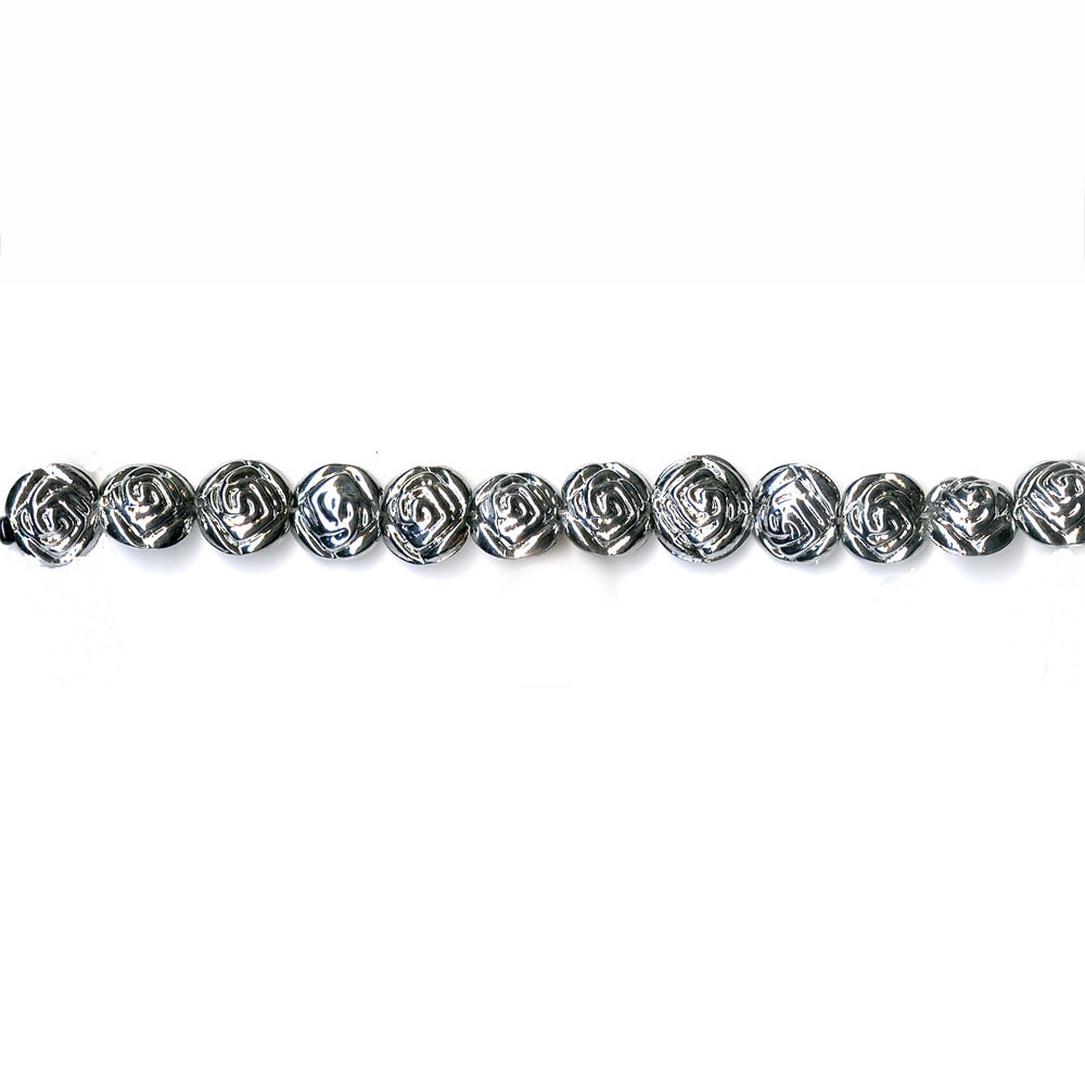 Dcwv Bead Strand 7 inch Glass Rose Silvertone Bead Set (SilvertoneDimensions 7 inches longQuantity One (1) strandAll weights and measurements are approximate and may vary slightly from the listed information. )