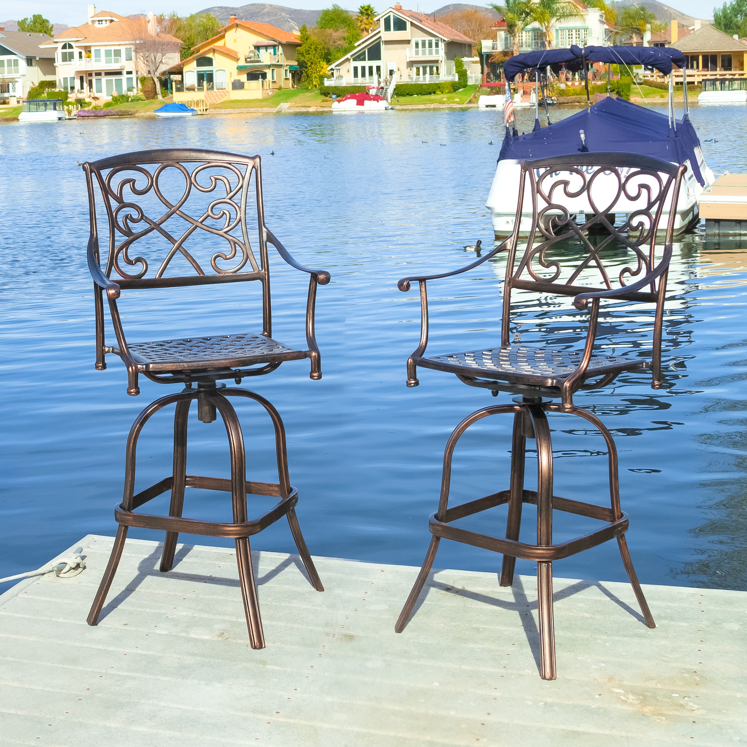 Christopher Knight Home Sahara Outdoor Bar Stools