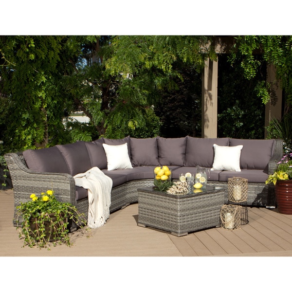 Shop Clay Alder Home Stony Brook 4-piece Outdoor Sectional - On Sale - Free Shipping Today ...