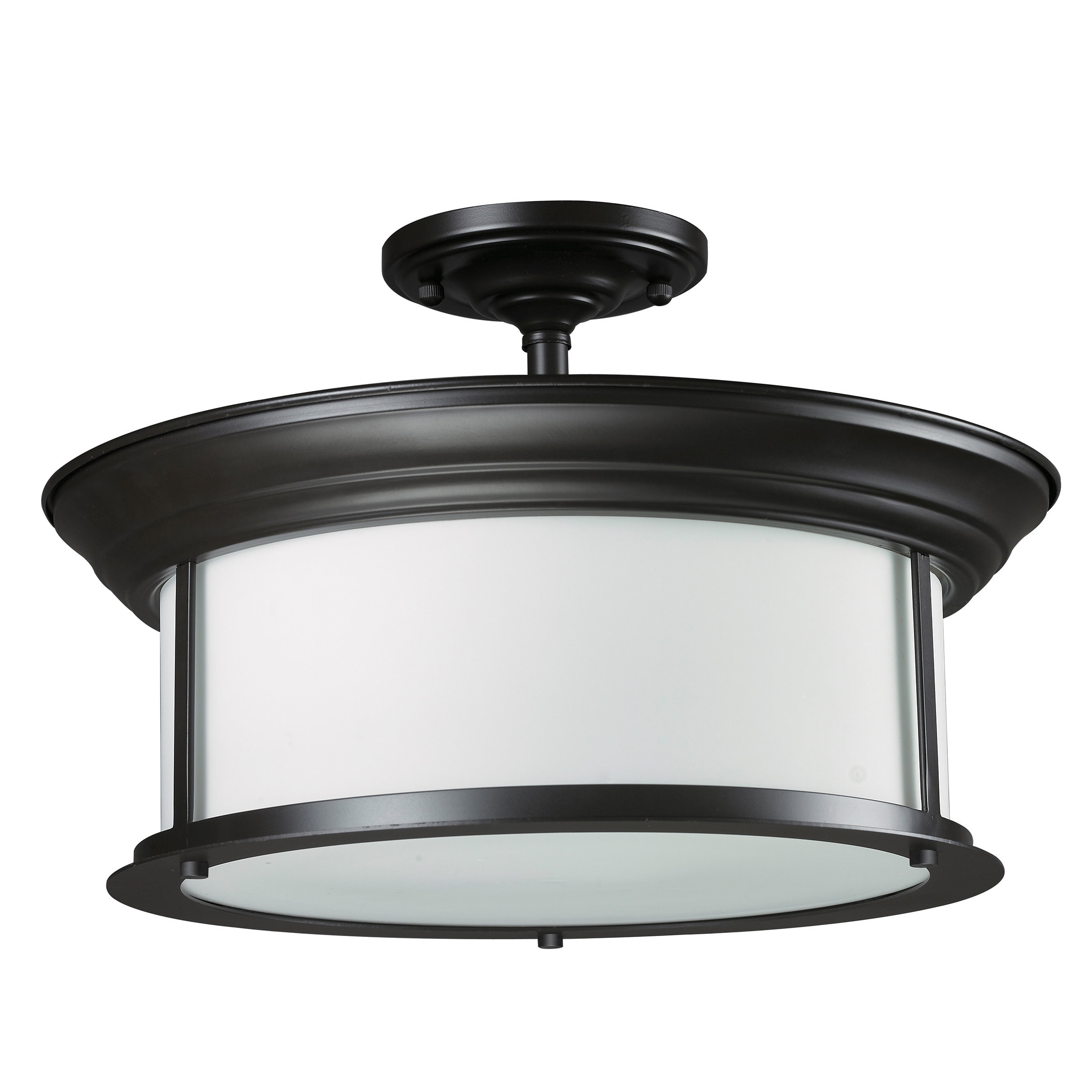 Z lite 3 light Bronze Semi flush Mount