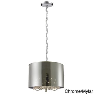 Avery Home Lighting 5-incandescent-light Chandelier (chome, mylar shade) - Chandeliers For Bedrooms by Overstock.com