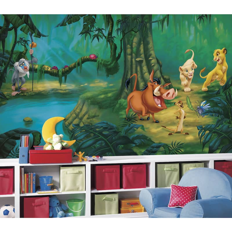 Lion King Chair Rail Pre-pasted Mural (6'x10.5')