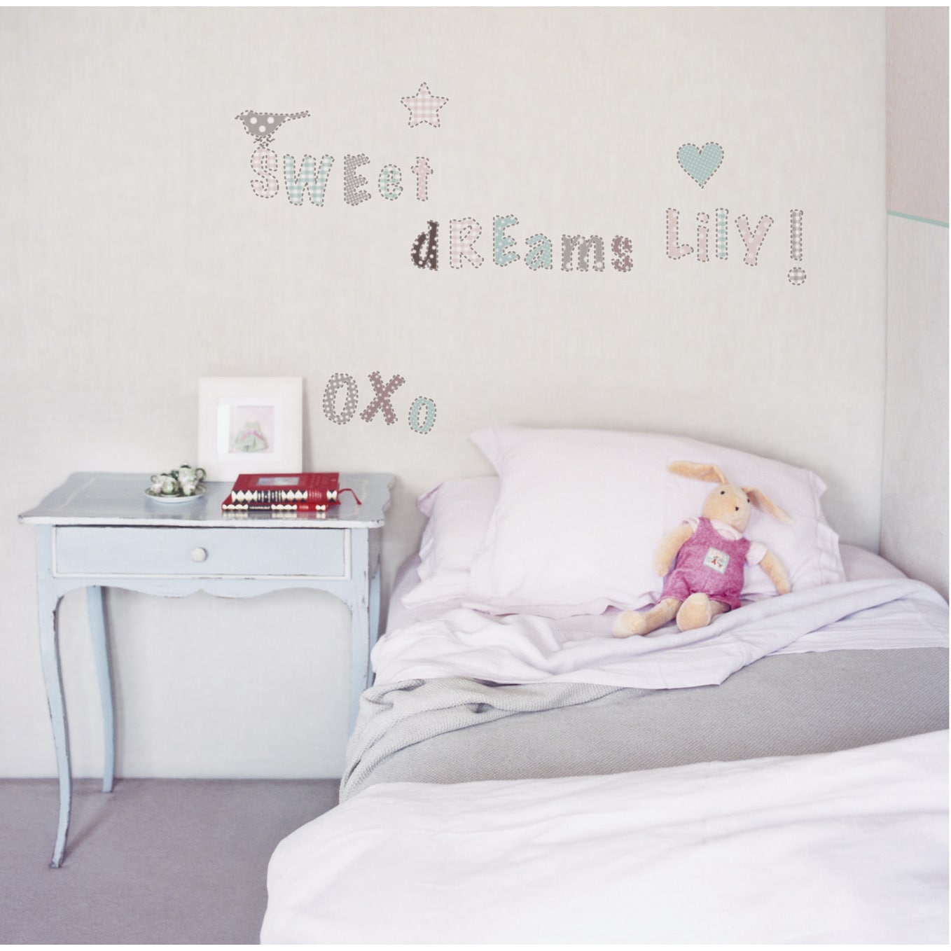 Kids Lab Romantic Alphabet Wall Decals