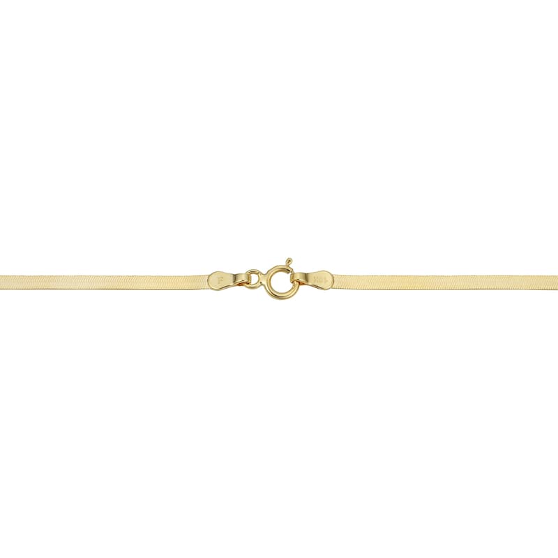 10k Yellow Gold 2.15-mm Herringbone Necklace (18-20-inch)