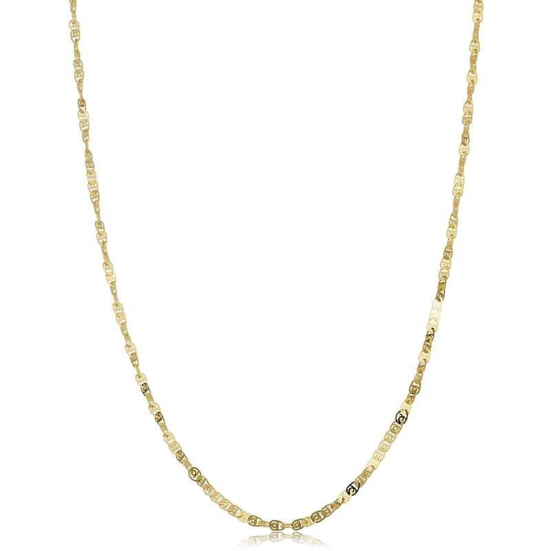 10k Yellow Gold 1.8-mm Flat Twisted Love Necklace (16 - 20 inches)