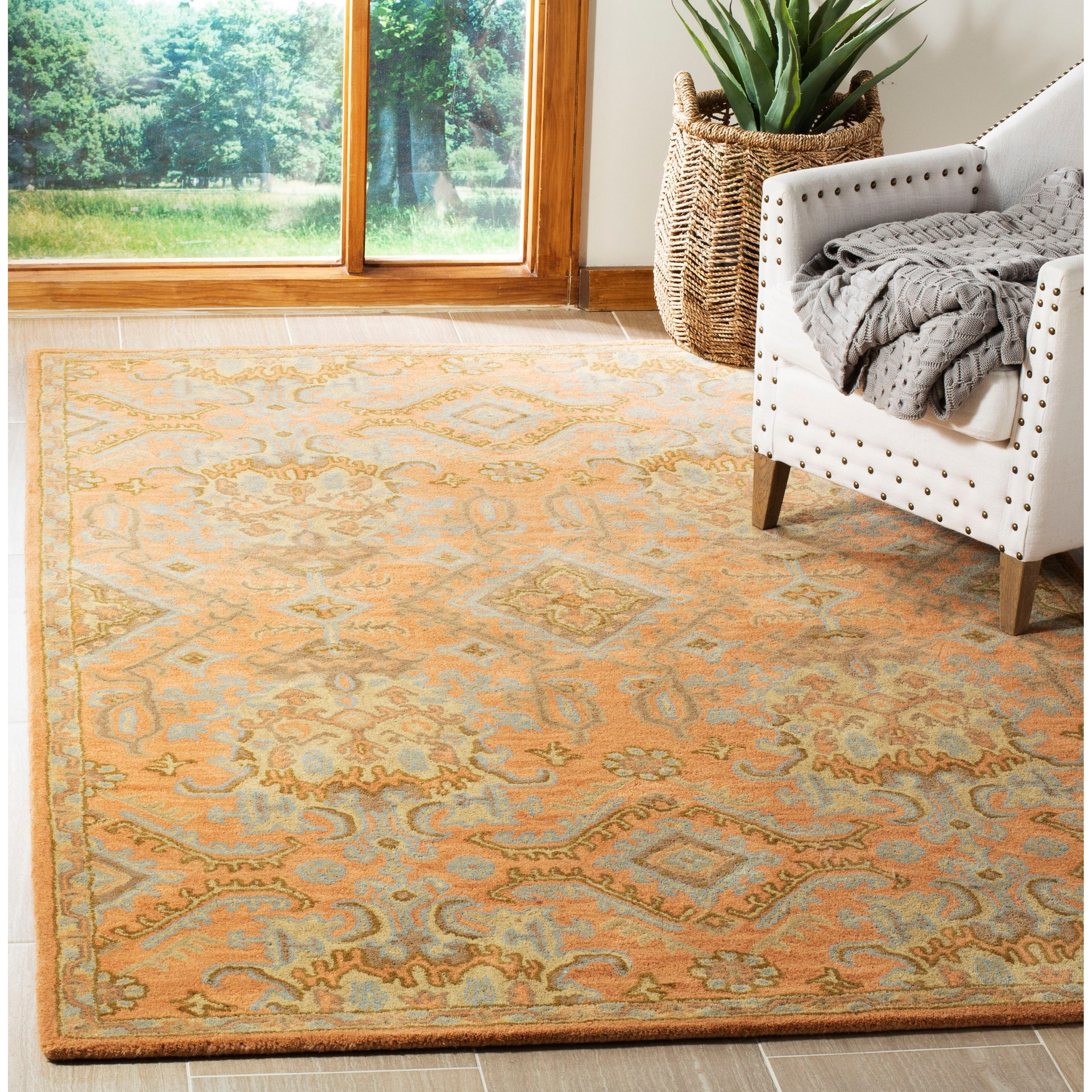 Safavieh Handmade Wyndham Terracotta Wool Rug (26 X 4)