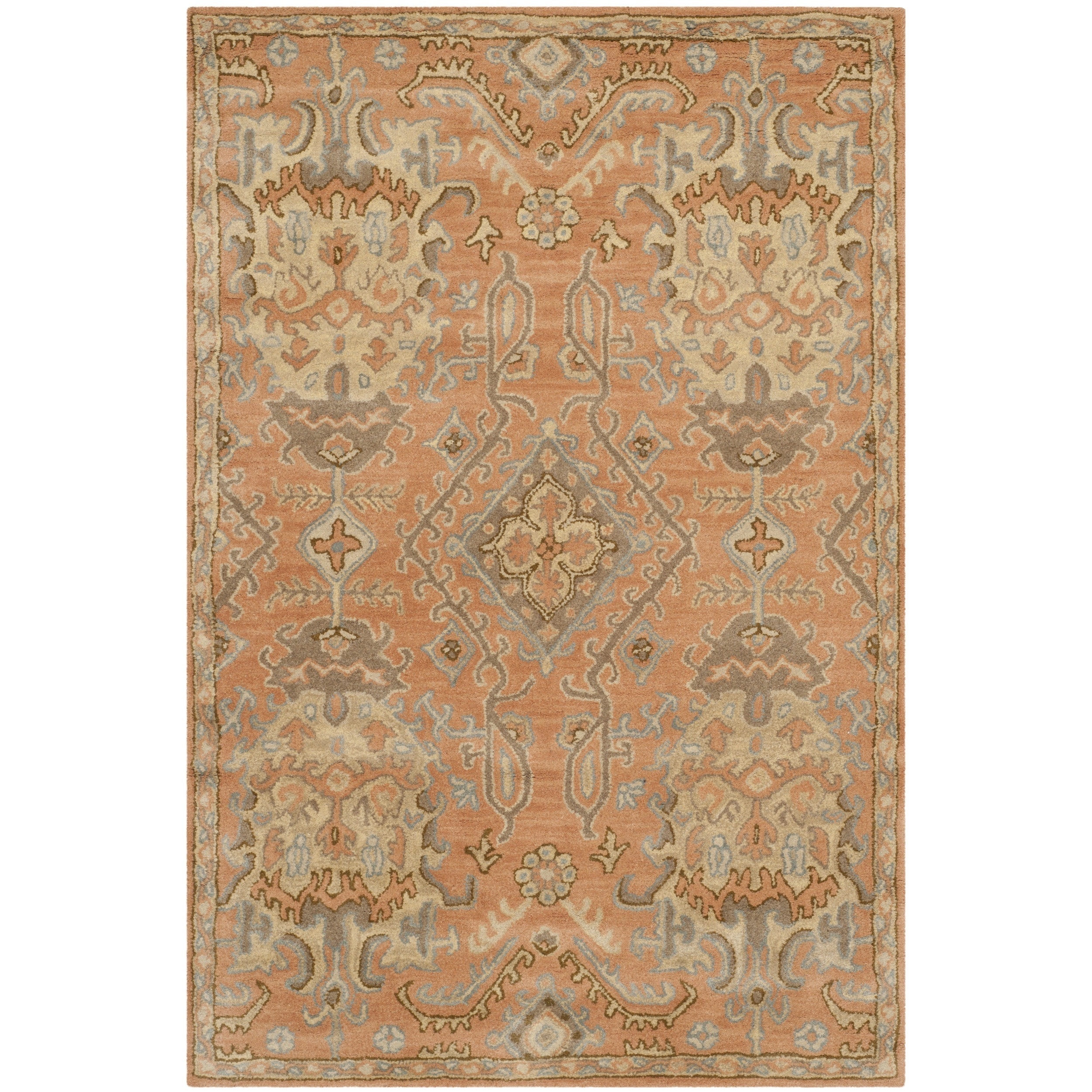 Safavieh Handmade Wyndham Terracotta Wool Rug (4 X 6)