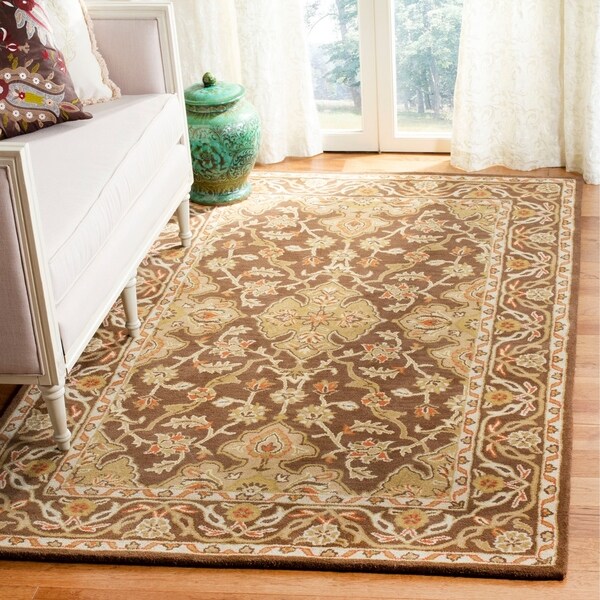 Safavieh Handmade Classic Brown/ Brown Wool Rug - 8' x 10'