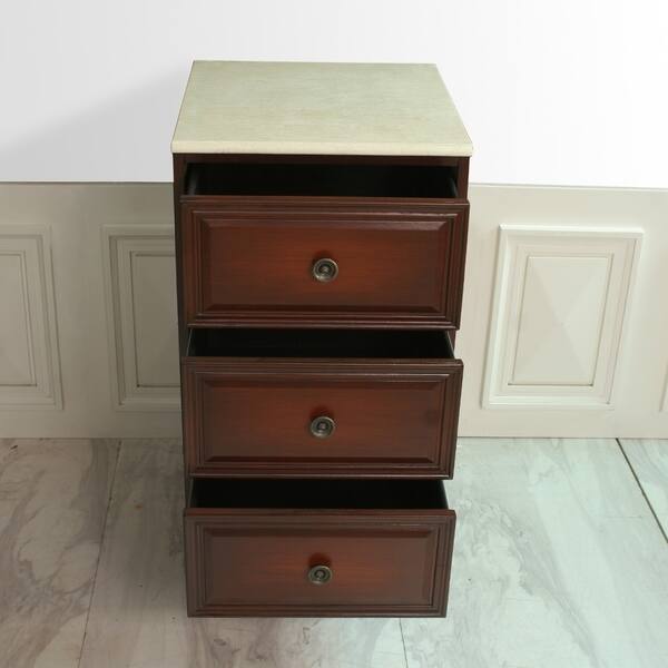 Virtu USA Benson 20-inch Antique Oak Single Sink Bathroom Vanity - Bed ...