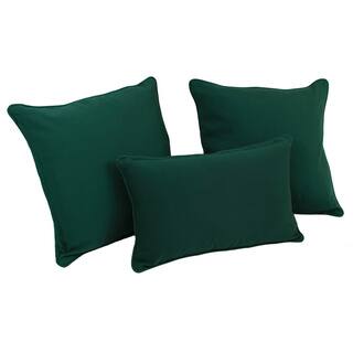 slide 1 of 1, Blazing Needles Solid Twill Throw Pillows (Set of 3)