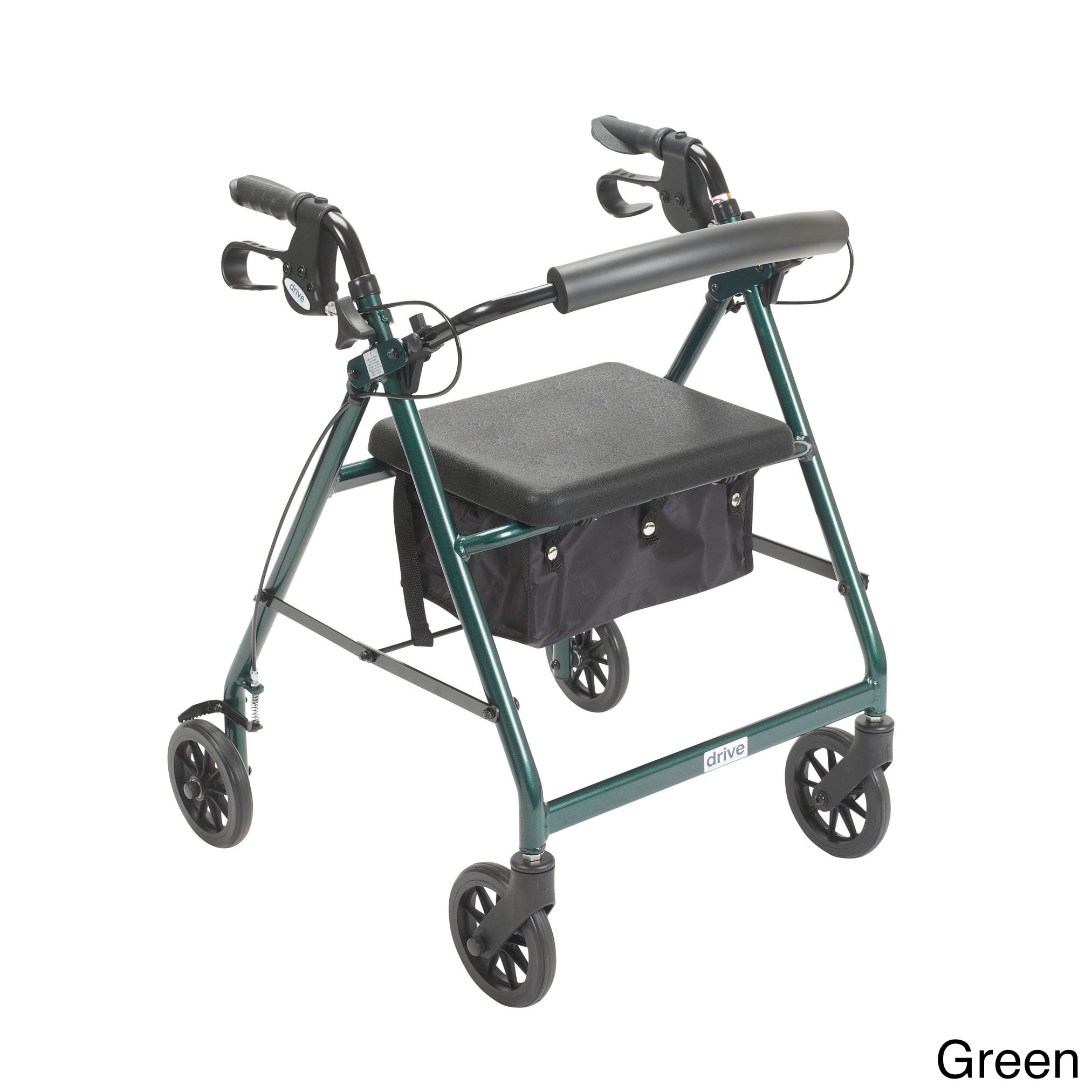 Rollator Walker With Fold up And Removable Back Support And Padded Seat