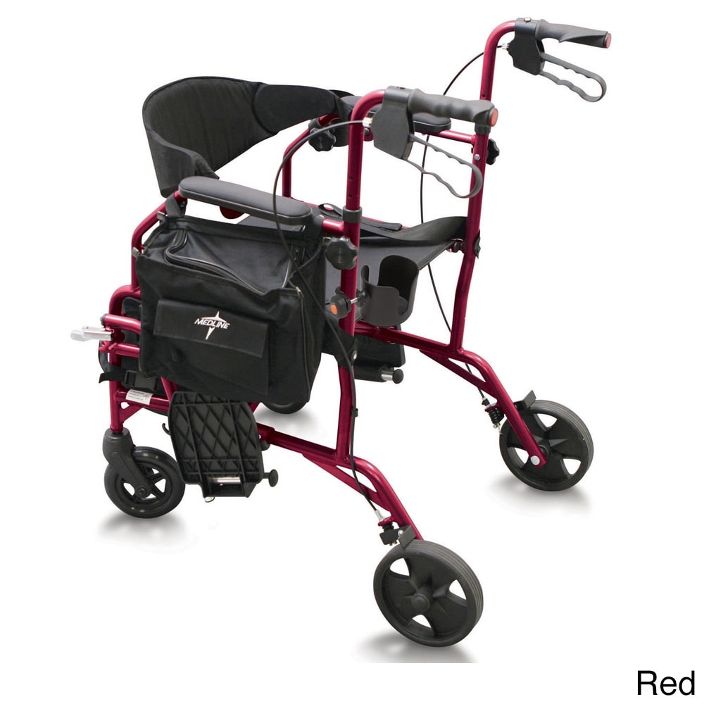 Medline Translator Combination Transport Chair And Rollator