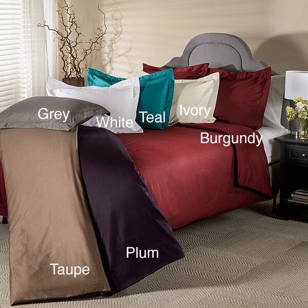 800 Thread Count Wrinkle Resistant 3 piece Duvet Cover Set  